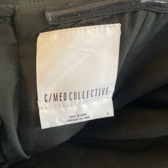 C/Meo Collective Palisades Black Off Shoulder Overlay Romper S - Picture 8 of 9